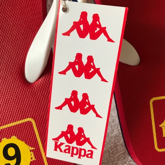 Red Kappa Flip Flops Brand New with Tags - Picture 3 of 6